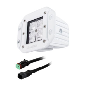 HEISE 4 LED Marine Cube Light – Flush Mount – 3″