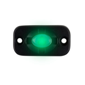 HEISE Auxiliary Accent Lighting Pod – 1.5″ x 3″ – Black/Green