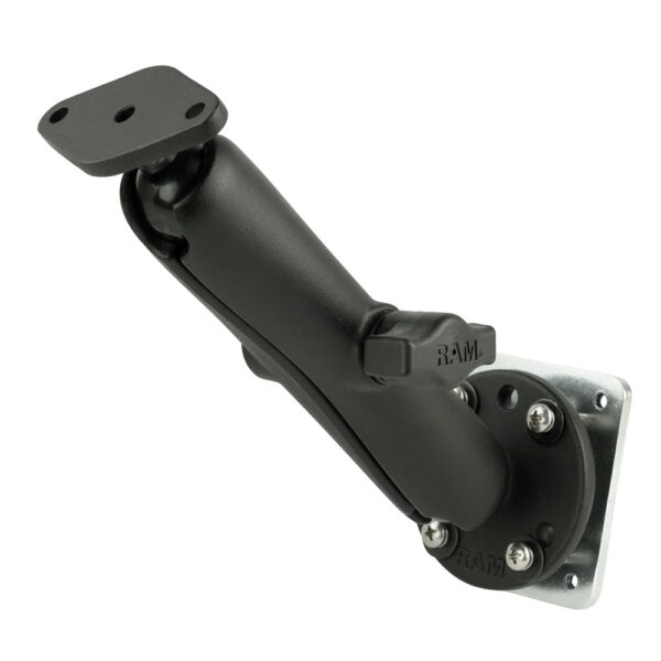 RAM Mount Double Ball Drill-Down Mount w/Diamond Plate & Backer Plate