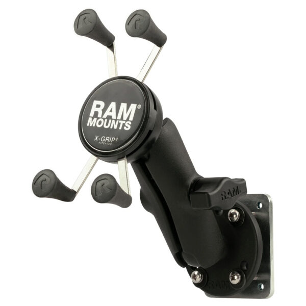 RAM Mount X-Grip® Phone Mount w/Drill-Down Base & Backer Plate