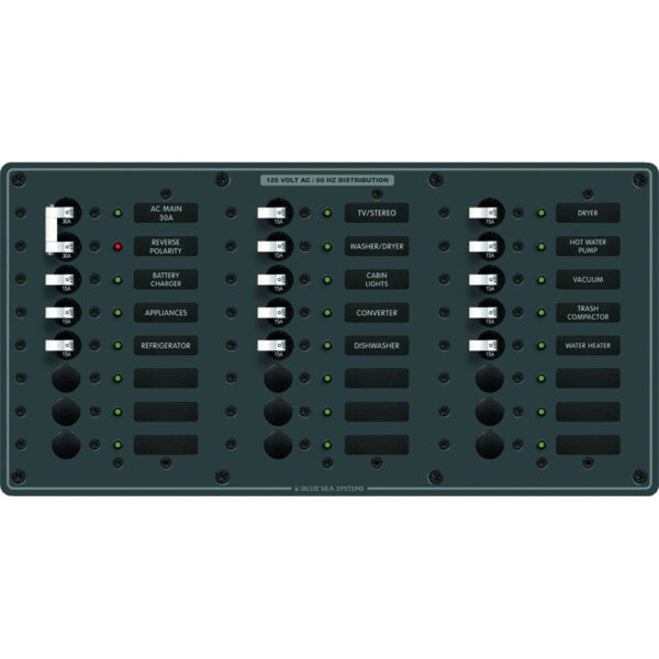 Blue Sea 8465 AC Main + 22 Positions