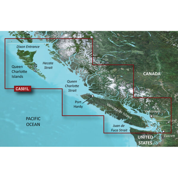 Garmin BlueChart® g3 Vision® HD - VCA501L - Vancouver Island - Dixon Entrance - microSD™/SD™