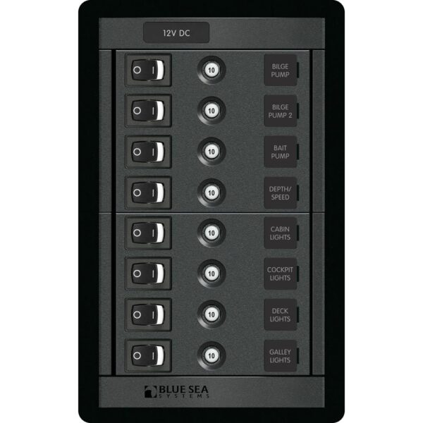Blue Sea 1457 8 Position Switch CLB Vertical