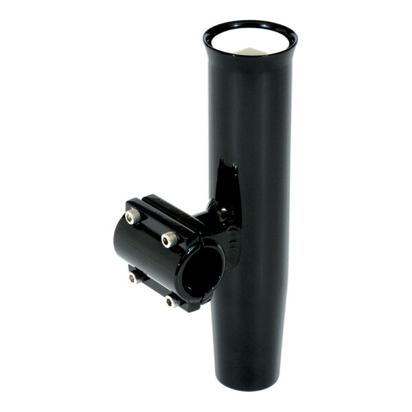 Lee's Clamp-On Rod Holder Horizontal Mount - Aluminum - Pipe Size #5 - 2.375" - 2-3/8" OD - Black