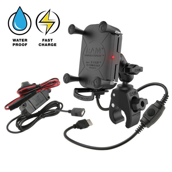 RAM Mount Tough-Charge™ 15W Wireless Charging Mount w/Tough-Claw™