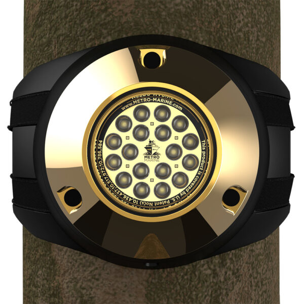 Metro Marine High-Output Piling Mount Underwater Light w/Intelligent Monochromatic LED's - White, 90° Beam