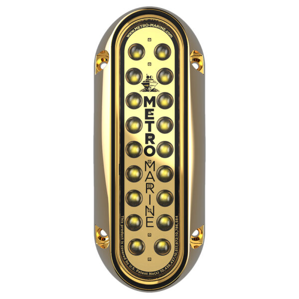 Metro Marine High-Output Elongated Vertical Mount Light w/Intelligent Monochromatic LED's - White, 45° Beam