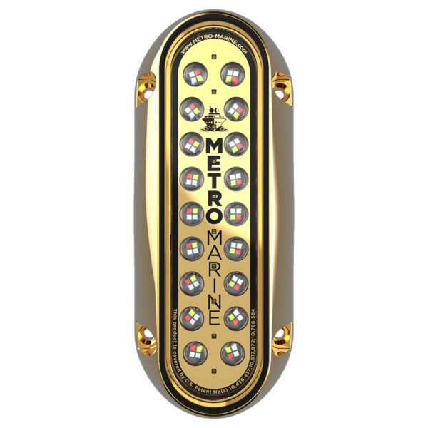 Metro Marine High-Output Elongated Vertical Mount Light w/Intelligent Full Spectrum LED's - RGBW, 90° Beam