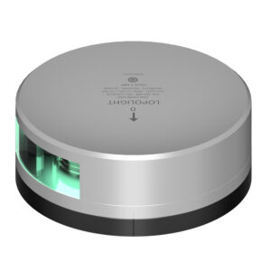 Lopolight Green Starboard Light – 2NM – Silver Housing w/FB Base Lopolight Green Starboard Light – 2NM – Silver Housing w/FB Base