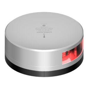 Lopolight Red Port Light – 2NM – Silver Housing w/FB Base Lopolight Red Port Light – 2NM – Silver Housing w/FB Base
