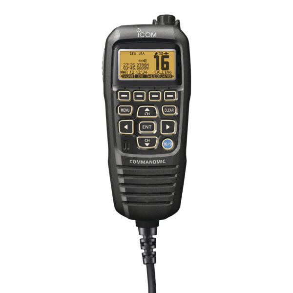 Icom HM195 CommandMic™ IV w/Yellow BlackLit LCD - Black