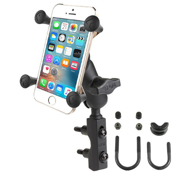 RAM Mount X-Grip® Phone Mount w/Motorcycle Brake/Clutch Reservoir Base