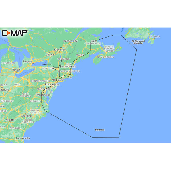 C-MAP M-NA-Y202-MS Nova Scotia to Chesapeake Bay REVEAL™ Coastal Chart