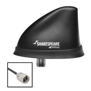 Shakespeare Dorsal Antenna Black Low Profile 26' RGB Cable w/PL-259 Shakespeare Dorsal Antenna Black Low Profile 26' RGB Cable w/PL-259