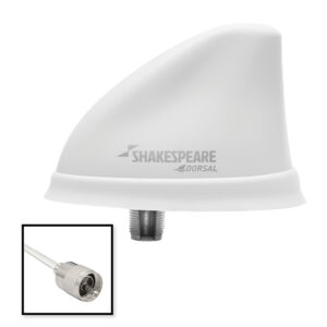 Shakespeare Dorsal Antenna White Low Profile 26' RGB Cable w/PL-259 Shakespeare Dorsal Antenna White Low Profile 26' RGB Cable w/PL-259