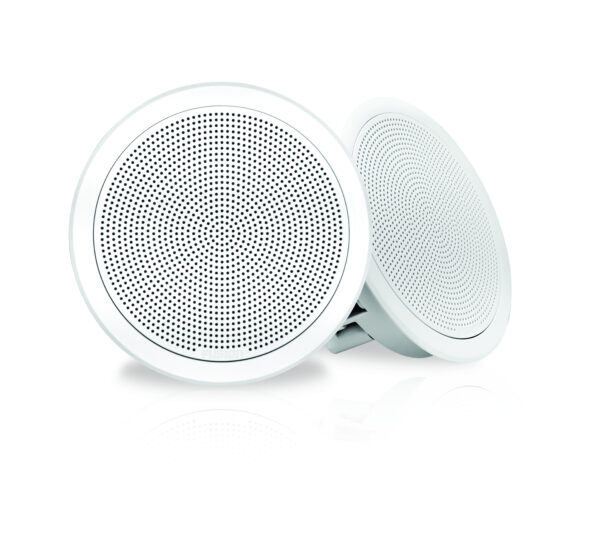 Fusion FM-F65RW 6in White Round Flush Mount Speakers