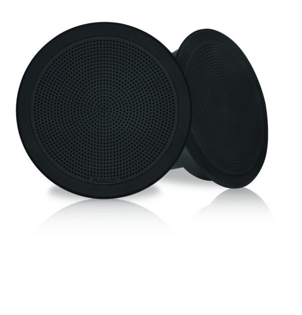 Fusion FM-F65RB 6in Black Round Flush Mount Speakers