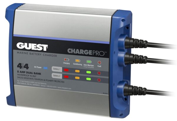 Guest 2707A 8A 2 Bank 120V Input Battery Charger