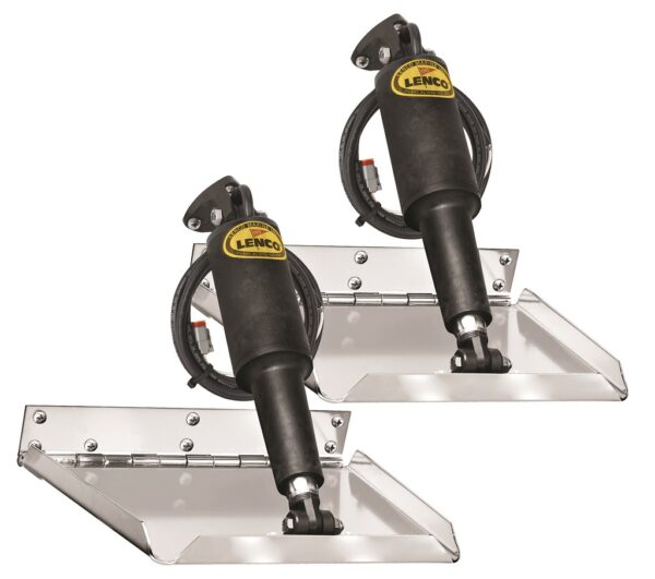 Lenco 9inx9in Performance Trim Tab Kit 12v Requires Switch