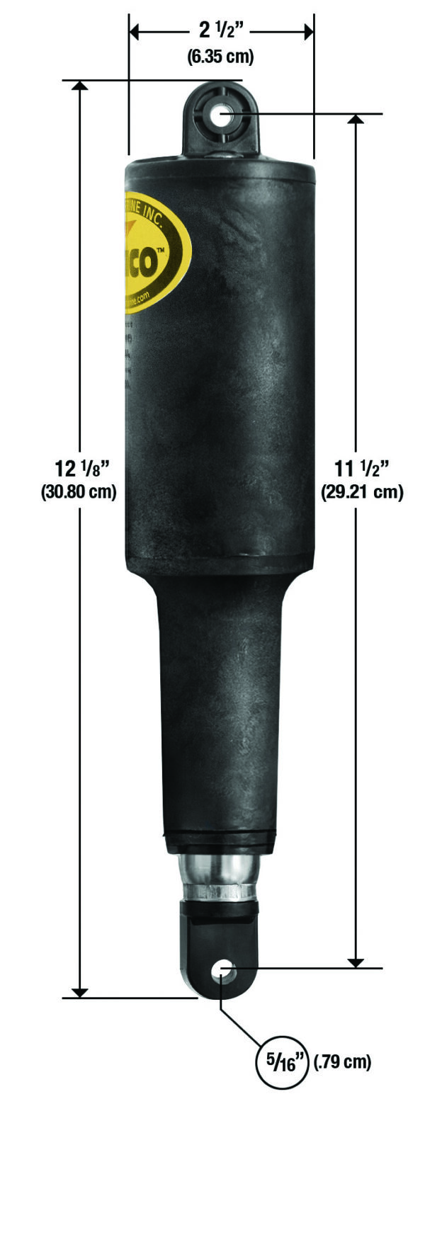 Lenco 2 1/4in Stroke Standard 101 Actuator 5/16in 12V