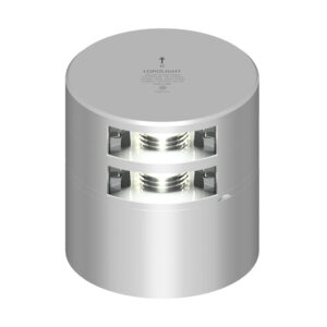 Lopolight Double Stern Light – 2nm w/Connector & Alu-Base – Silver Lopolight Double Stern Light – 2nm w/Connector & Alu-Base – Silver