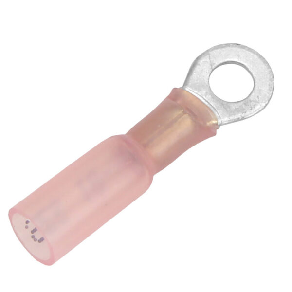 Pacer 22-18 AWG Heat Shrink Ring Terminal - #10 Stud Size - 500 Pack