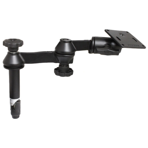 RAM Mount Double Swing Arm w/4" Male & No Female Tele-Pole - VESA Plate