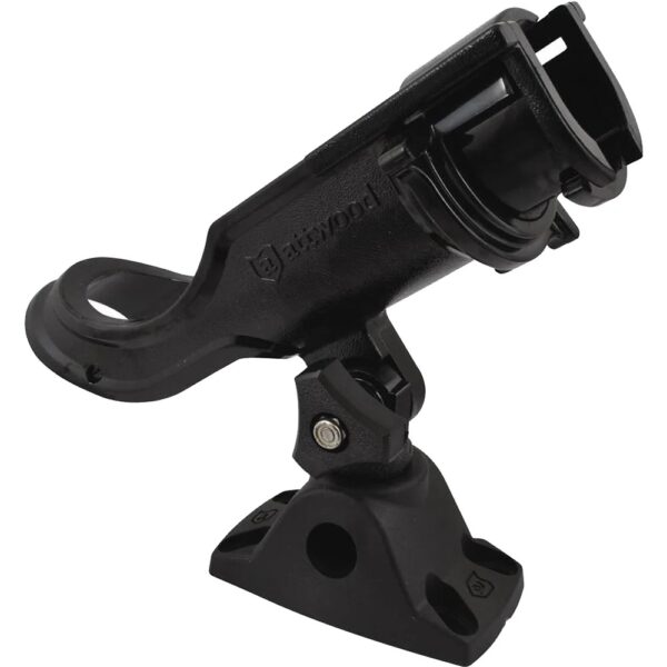 Attwood Heavy Duty Adjustable Bl;ack Rod Holder with Combo Mount