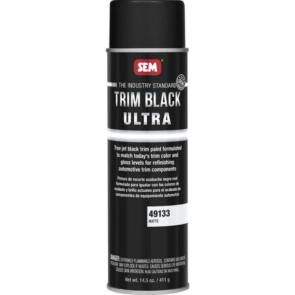 SEM Trim Black Ultra - 20oz Aerosol Can - Matte Finish