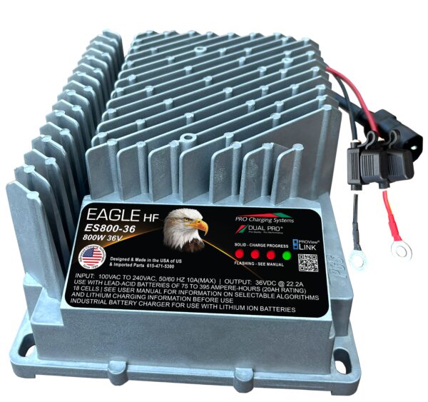 Dual Pro Eagle Peformance ES800 36v Battery Charger 1 Bank 22 Amps